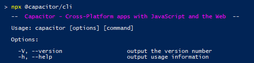 Capacitor CLI