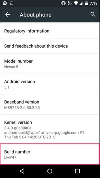 Settings > System (Android 8+ only) > About phone