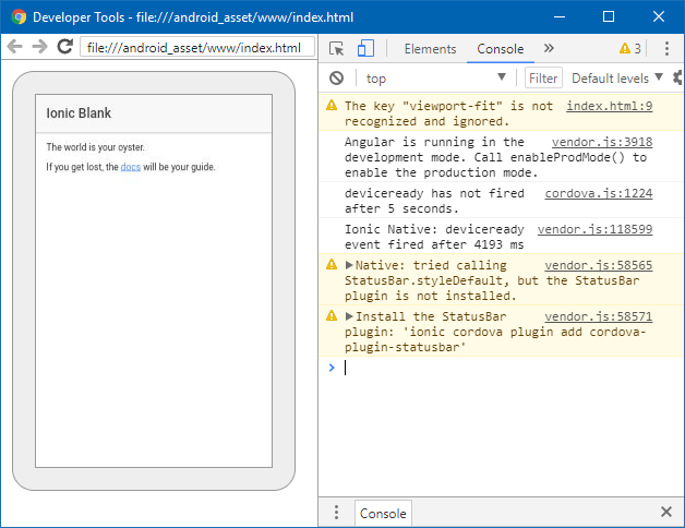 Berigelse Velkendt Pludselig nedstigning Remote Debug your Ionic App · ionic.zone